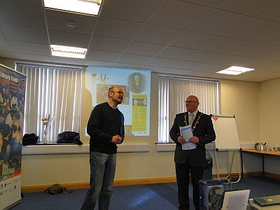 With the Mayor of the City of Derry